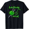 Knitting Nerd Shirt Crafting Knitting Needles Yarn Lover T-Shirt | Viral US Pick | Best Seller Choice