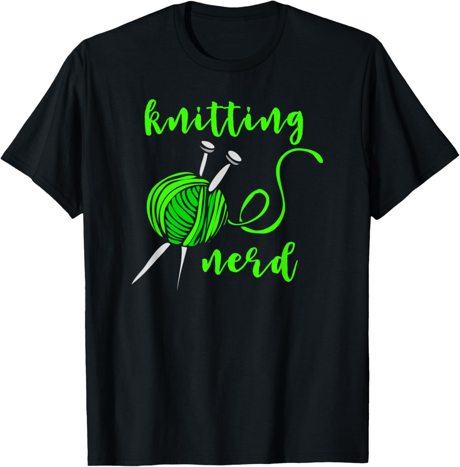 Knitting Nerd Shirt Crafting Knitting Needles Yarn Lover T-Shirt | Viral US Pick | Best Seller Choice