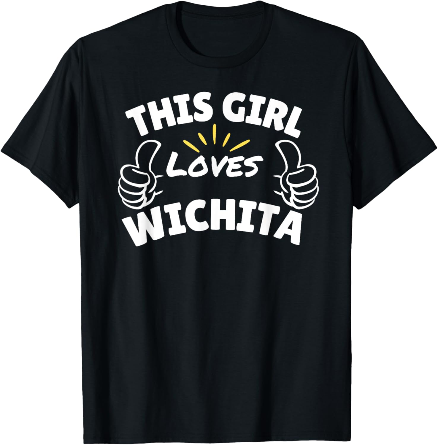 Fun Graphic-This Girl Loves Wichita Apparel | Premium Quality | Aesthetic Casual Look