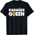 Karaoke Queen T-Shirt Gift for Singer Stars and Music Makers T-Shirt | High Search Volume | Aesthetic Fit