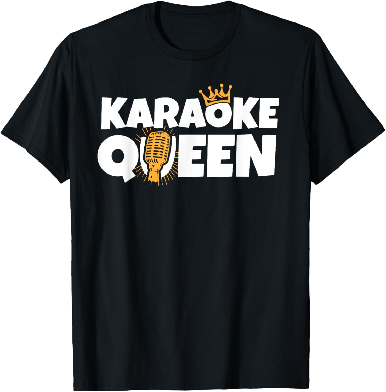 Karaoke Queen T-Shirt Gift for Singer Stars and Music Makers T-Shirt | High Search Volume | Aesthetic Fit