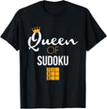 Queen of Sudoku T-Shirt Number Place Puzzle Sudoku Player T-Shirt | Bestseller Style | High CTR Boost