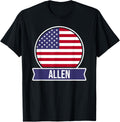 Allen - USA - American place name US flag design Apparel | Trending 2025 | Daily Wear Essential