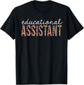 Educational Assistant Leopard Print Funny Appreciation Apparel Comfort Fit Hot Right Now