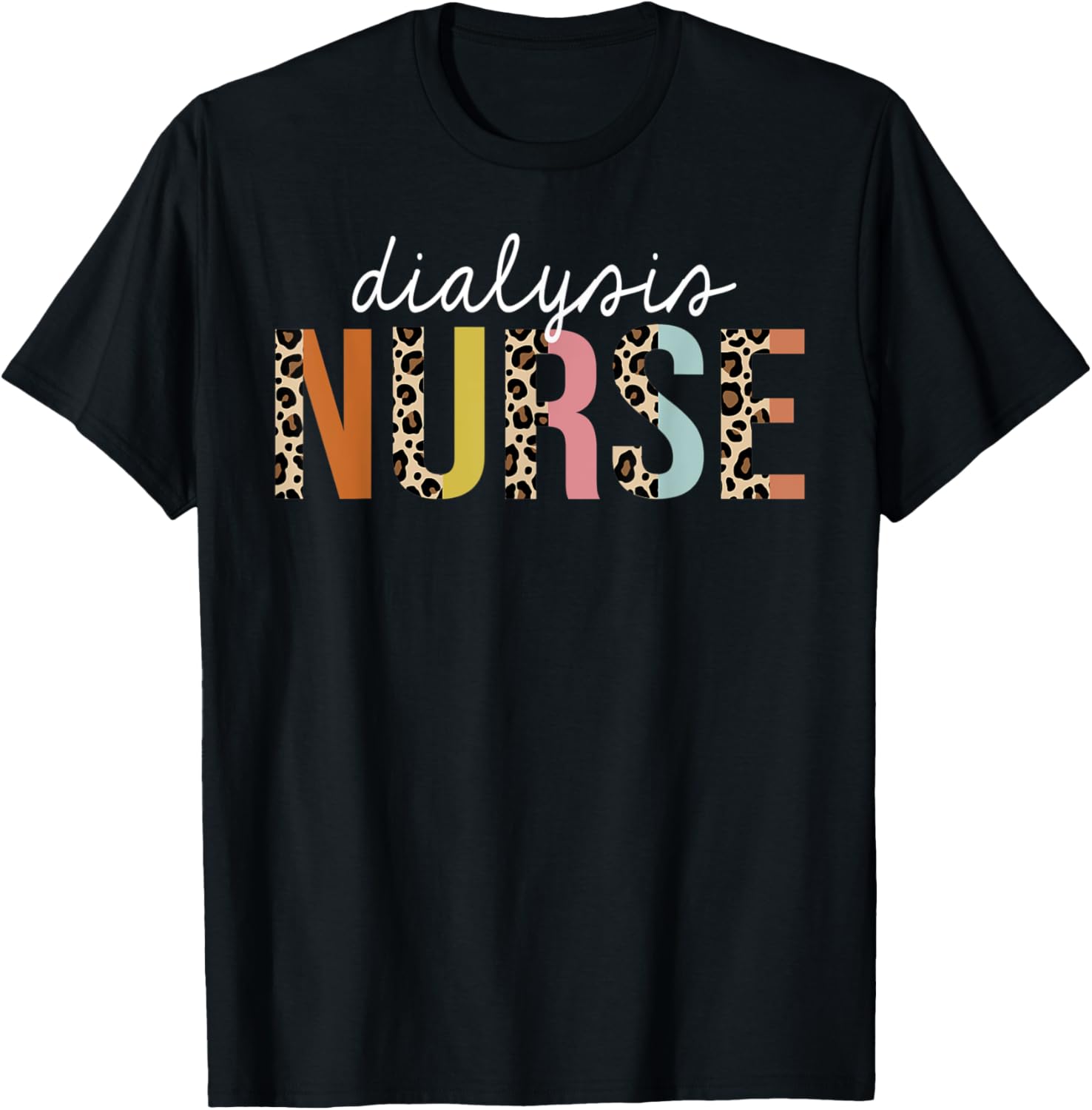 Dialysis Nurse Leopard RN Nephrology Renal Nursing Apparel Premium Print Gift Ready