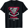 If Lost Return to Michael Pineda MLBPA Minnesota Baseball Apparel | Trending 2025