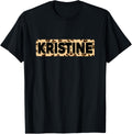 Funny Kristine Leopard Print Personalized Name Kristine Apparel Viral TikTok Find Gift Ready