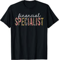 Financial Specialist Leopard Print Funny Appreciation Apparel Premium Print Everyday Wear