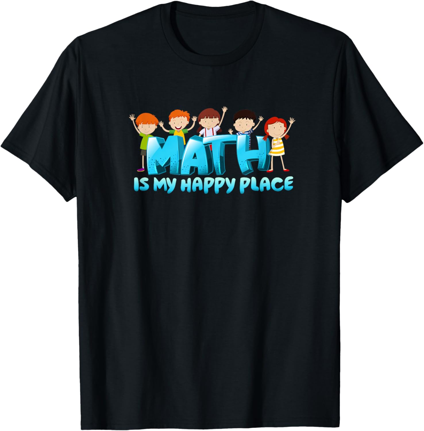Math Is My Happy Place Shirt Mathematics T Shirt T-Shirt | Google Shopping Optimized | Daily Wear Essential