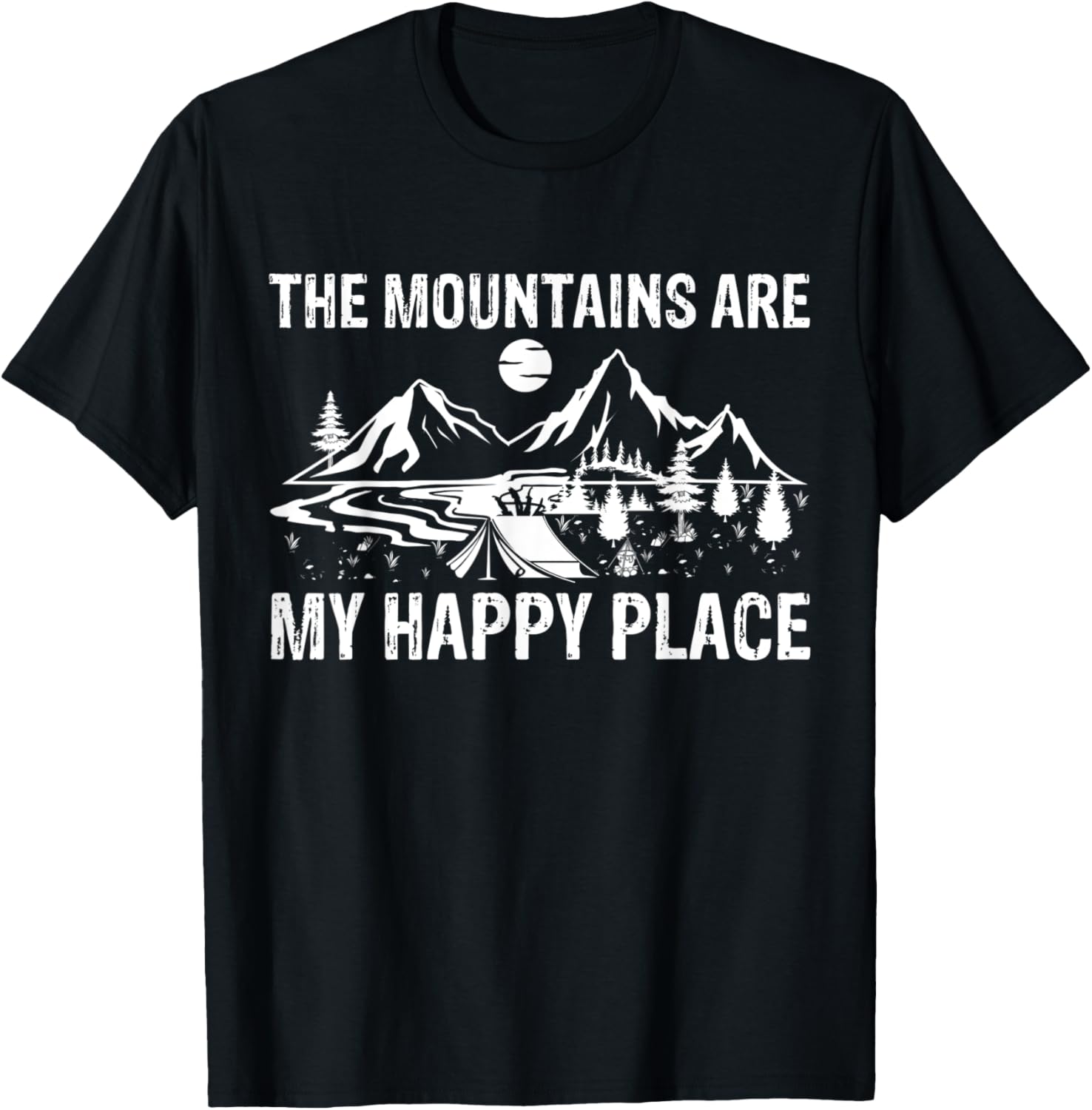 The Mountains are My Happy place Apparel | US Viral Pick | Daily Wear Essential