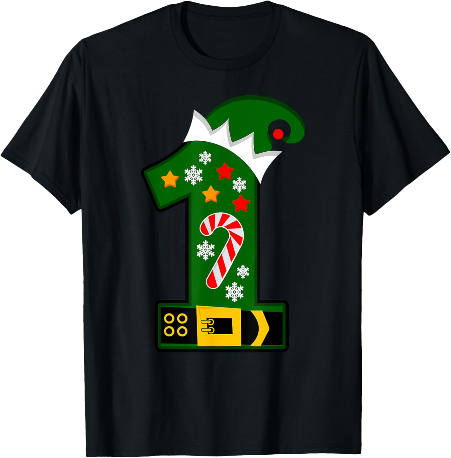 1 Year Old Christmas ELF 1st Birthday Kids Cute Tee Funny Apparel | Premium Quality | Top Rated Comfort