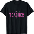 Cute Virtual Teacher Pink Leopard Print Cheetah Online Women Apparel Comfort Fit Gift Ready