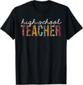 High School Teacher Leopard Funny Teaching Appreciation Apparel Trending US Fan Favorite