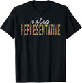 Sales Representative Leopard Print Funny Appreciation Apparel Comfort Fit Best Seller Look