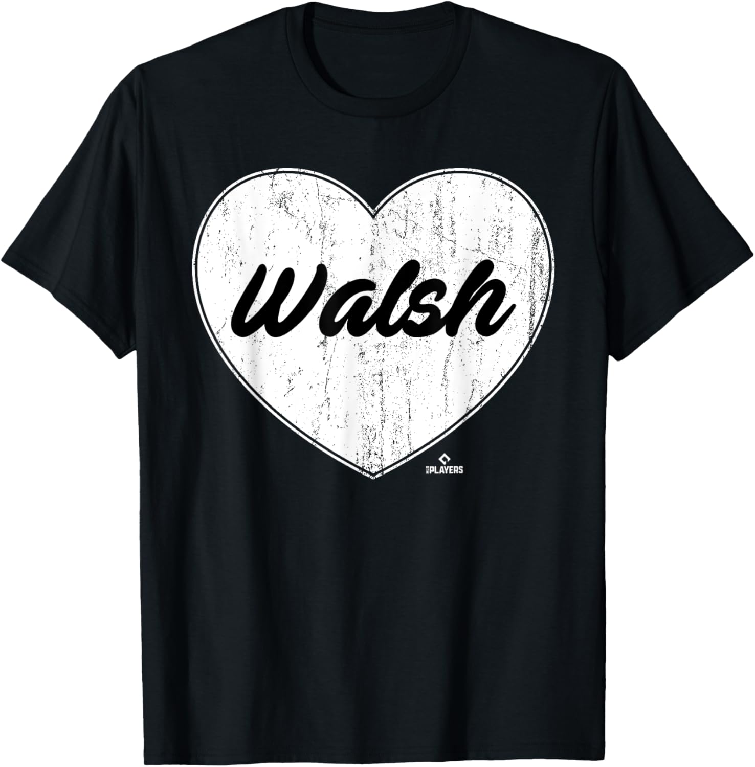 Distressed Heart Michael Walsh Prospect Baseball Fan Gear Apparel | Premium Quality