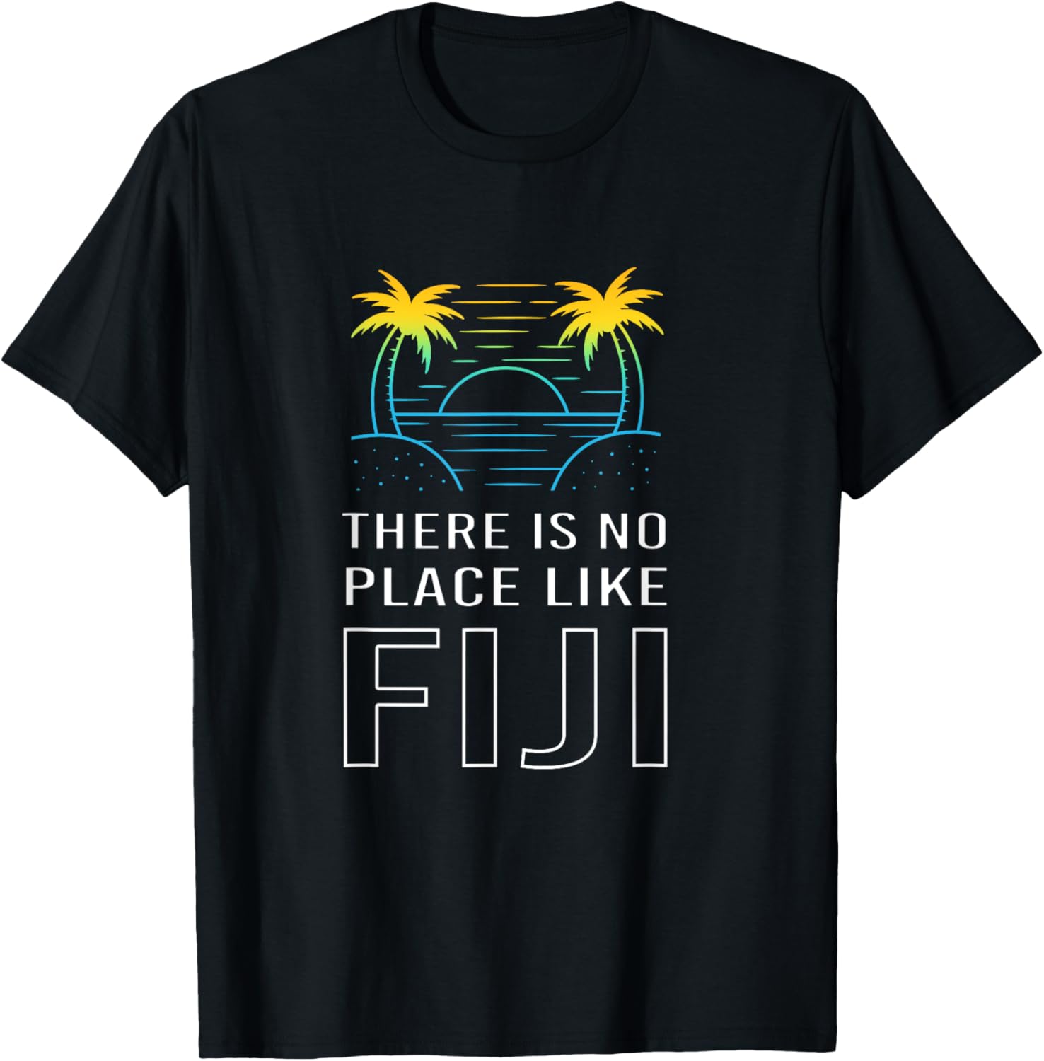 Retro Beach Vibe Fiji Island There Is No Place Like Fiji Apparel | Top Conversion Title | Top Rated Comfort