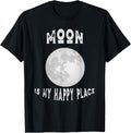 Planet Moon Is My Happy Place Moon Apparel | Premium Quality | Perfect Gift Choice