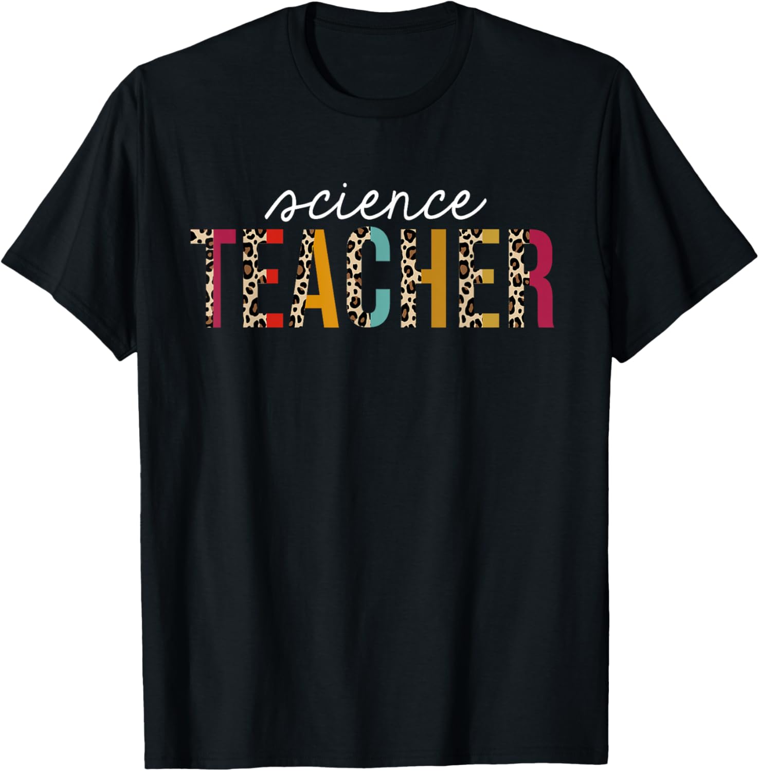 Science Teacher Leopard Print Funny Teaching Appreciation Apparel Trending US US Top Pick