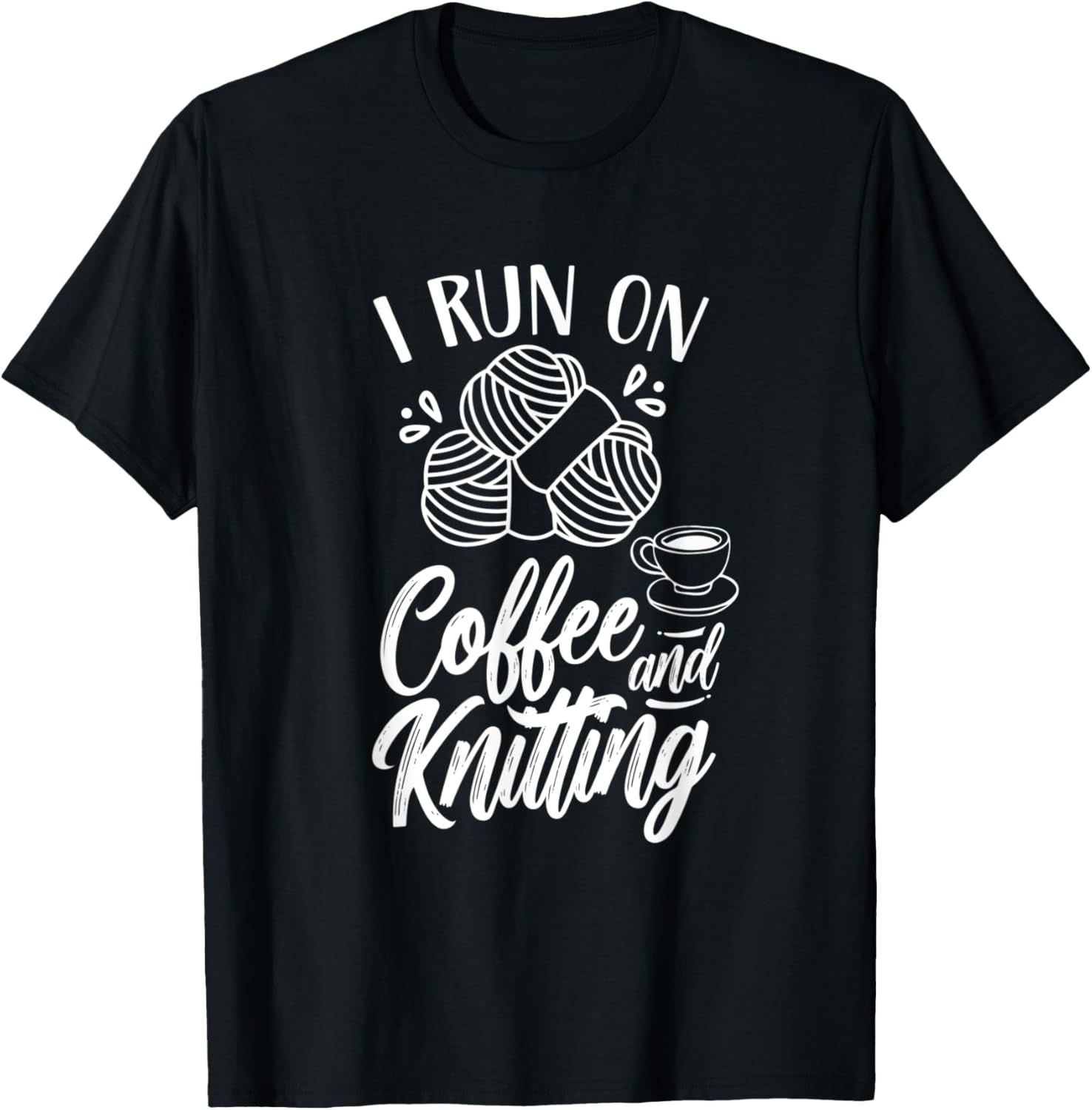 I Run On Coffee And Knitting Knitter Hobby Yarn Knit Yarn Supply | Top Rated | High CTR Title