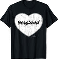 Distressed Heart Michael Berglund Prospect Baseball Fan Gear Apparel | Perfect Gift Idea