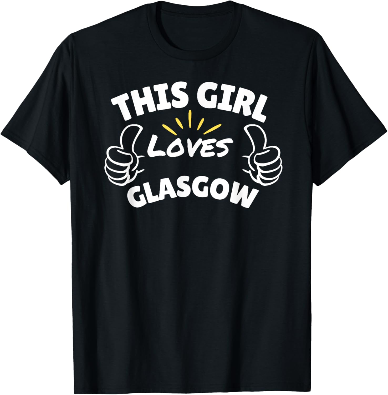 Fun Graphic-This Girl Loves Glasgow Apparel | Premium Quality | Top Rated Comfort