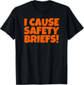 I Cause Safety Briefs Funny Adult Work Place Joke Work Humor Apparel | US Viral Pick | Customer Favorite