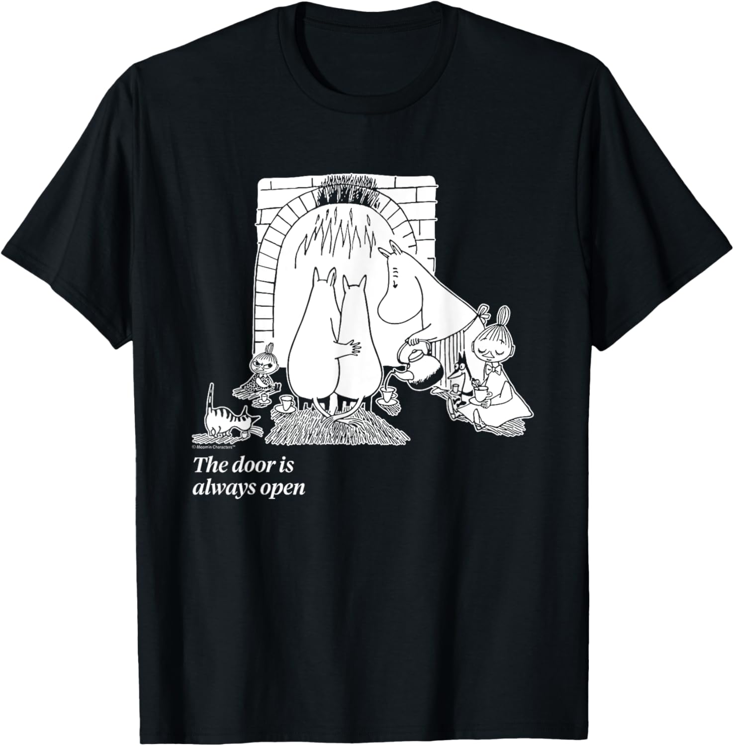 Moomin 80th Anniversary Moomintroll & Co By The Fireplace Apparel | US Viral Pick | Aesthetic Casual Look
