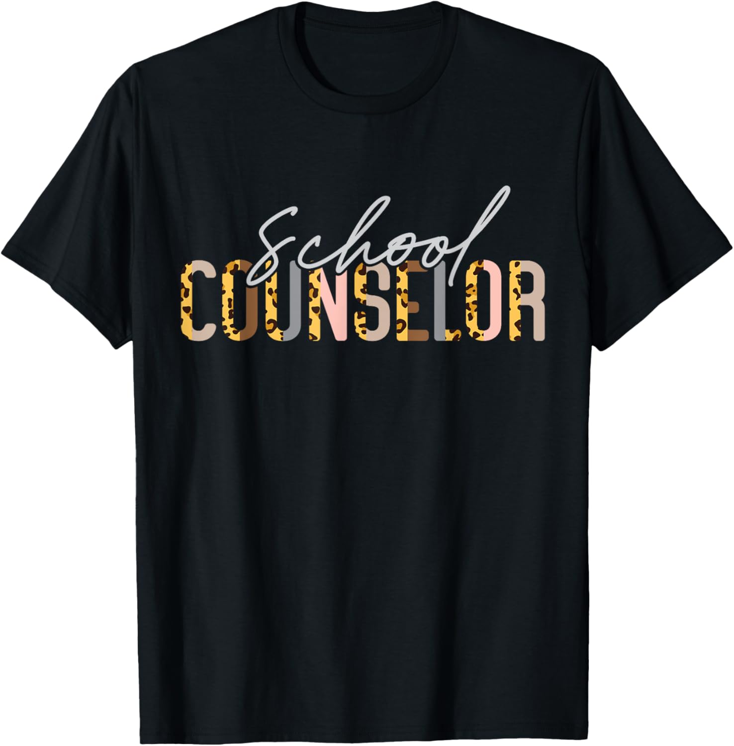 School Counselor Leopard Cheetah School Counselor Apparel High Search Demand Best Seller Look