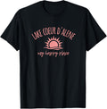 Lake Coeur D' Alene My Happy Place Boating Fishing Camping Apparel | Google Shopping Optimized | Top Rated Comfort