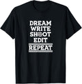 Write Shoot Edit Repeat Film Movie Director Filmmaker Apparel | High Search Volume | Must-Have Style