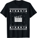 Clapperboard Ugly Christmas Sweater Filmmaker T Shirt Gift Sweater | Best Seller Pick | Aesthetic Fit
