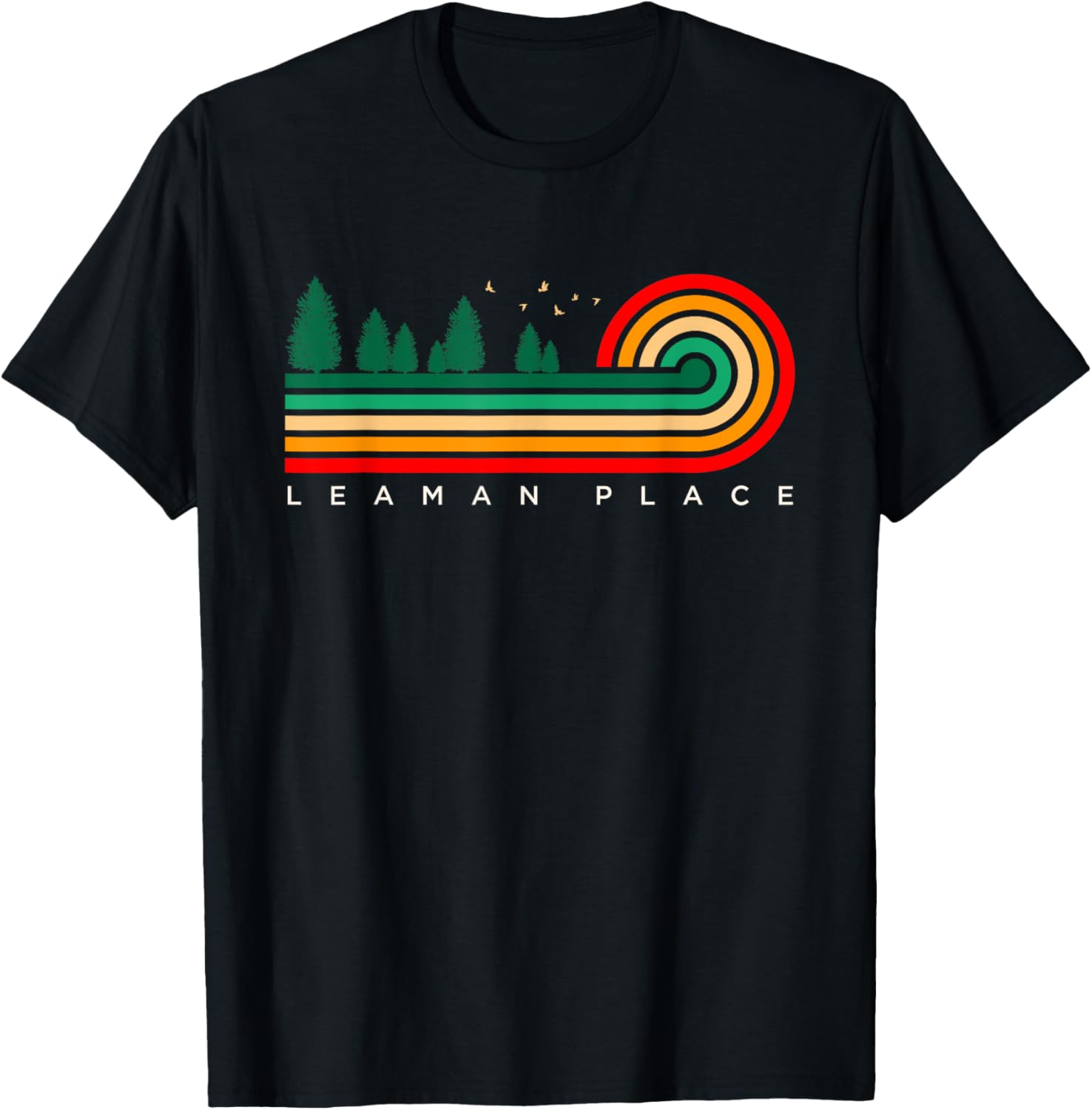 Evergreen Vintage Stripes Leaman Place, Pennsylvania Apparel | Google Shopping Optimized | Top Rated Comfort