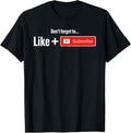 Funny Video Blogger Vlogger Like Subscribe Podcaster T-Shirt T-Shirt | Best Seller Pick | Must-Have Style
