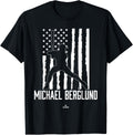 Distressed Flag Swing Michael Berglund Prospect Baseball Fan Apparel | Premium Quality