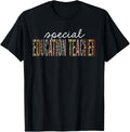 Special Education Teacher Leopard Print Funny Appreciation Men Women Kids Apparel Viral TikTok Find Hot Right Now
