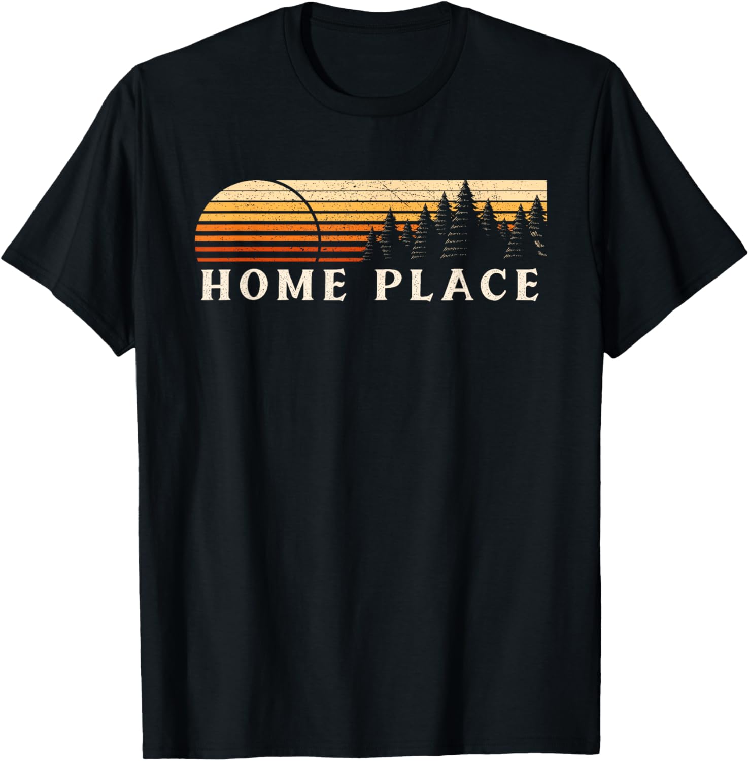 Home Place, LA Vintage Evergreen Sunset Eighties Retro Apparel | US Viral Pick | Aesthetic Casual Look