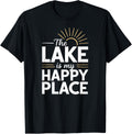 Cool Sunrise The Lake Is My Happy Place Apparel | Top Conversion Title | Daily Wear Essential