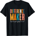 Difference Maker Paraprofessional Para Paraeducator Apparel | Best Seller Pick | Must-Have Style