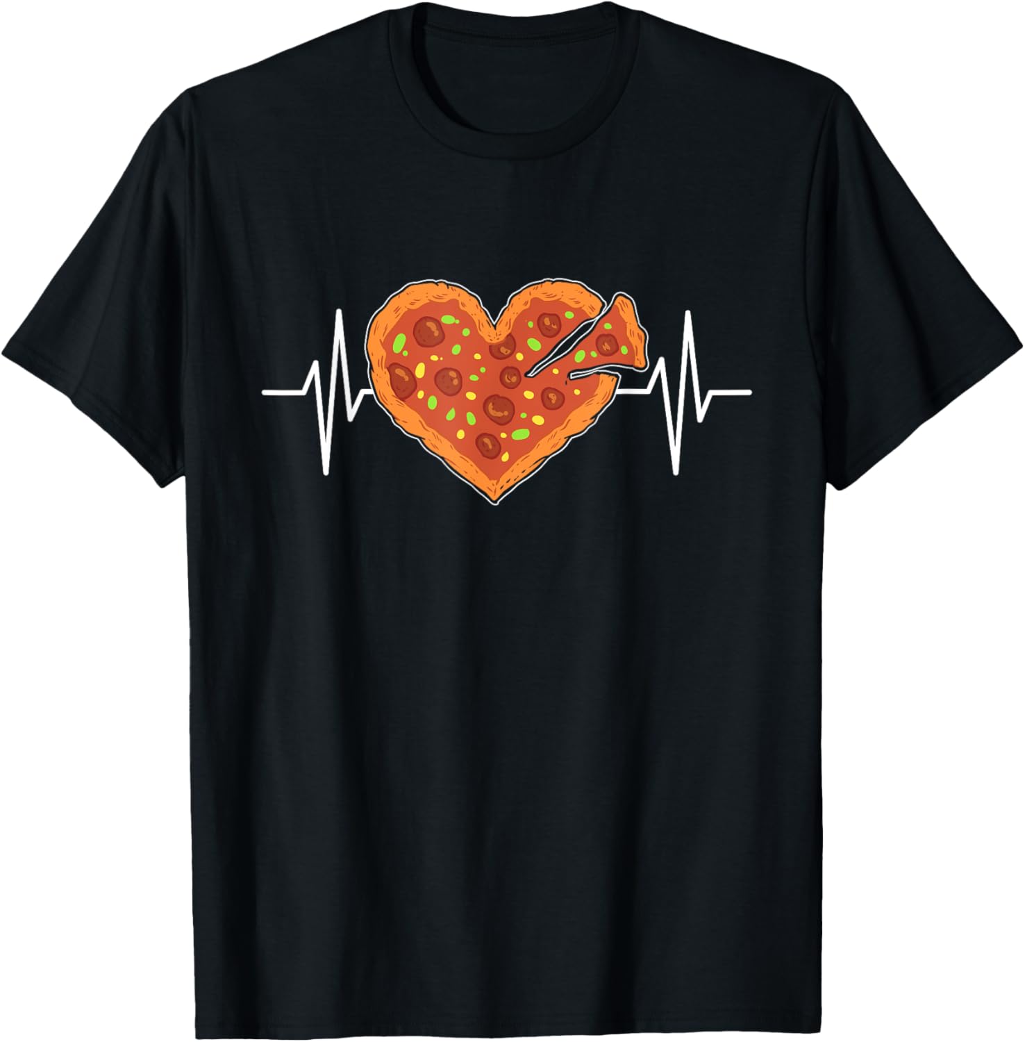 Heartbeat Pizza. ECG Pulse Pizza Maker Pizza Making Apparel | High Search Volume | Perfect Gift Idea