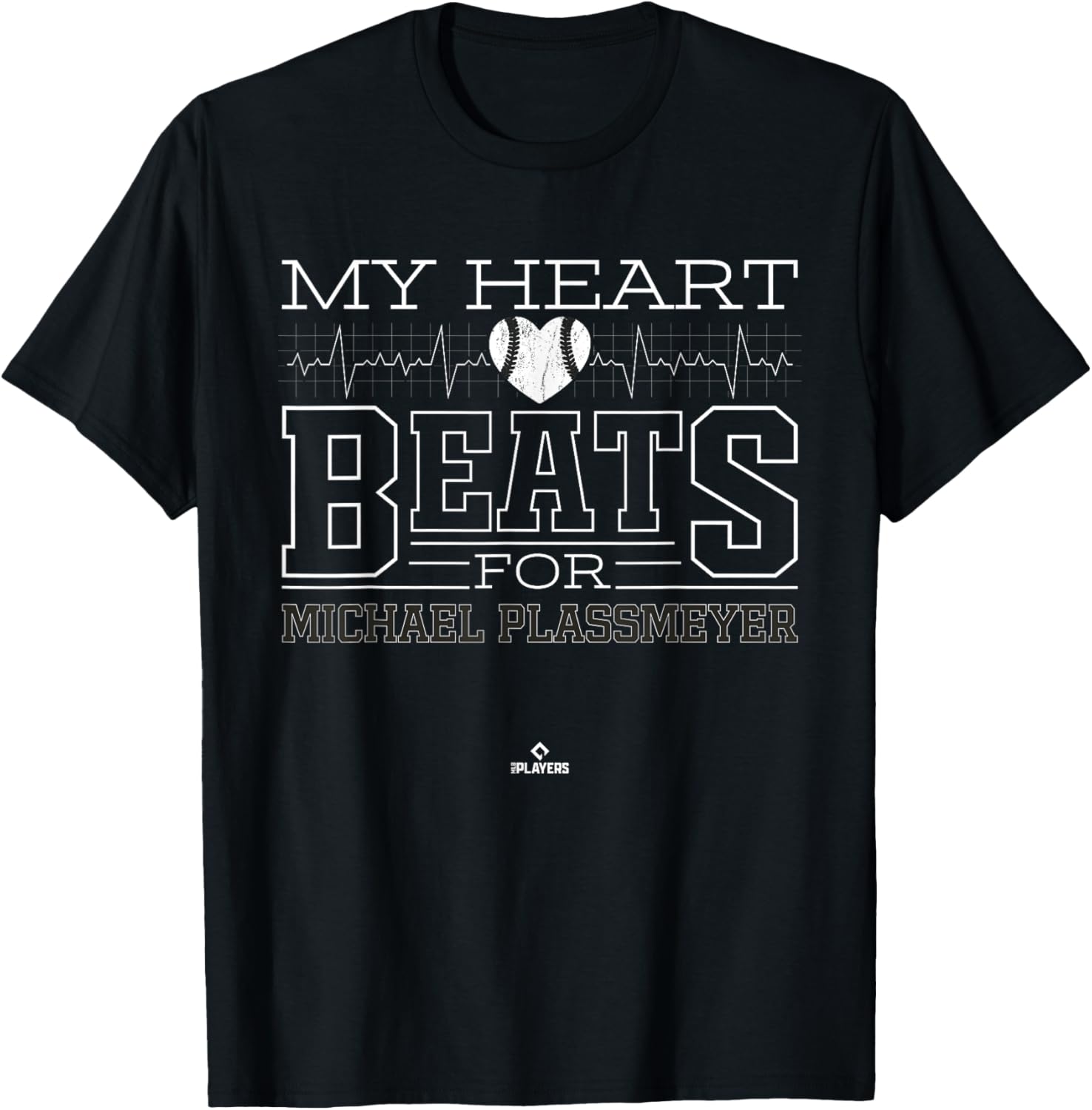 My Heart Beats for Michael Plassmeyer Prospect Baseball Fan Apparel | Viral Streetwear Style