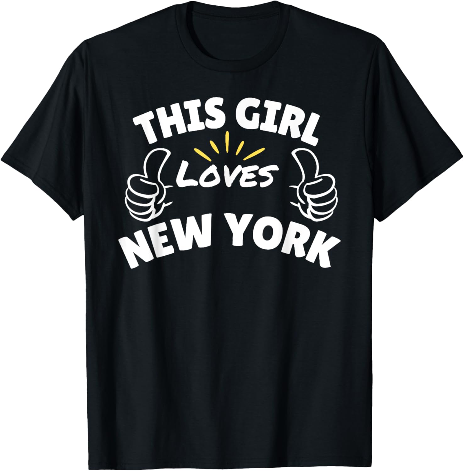Fun Graphic-This Girl Loves New York Apparel | Premium Quality | Daily Wear Essential