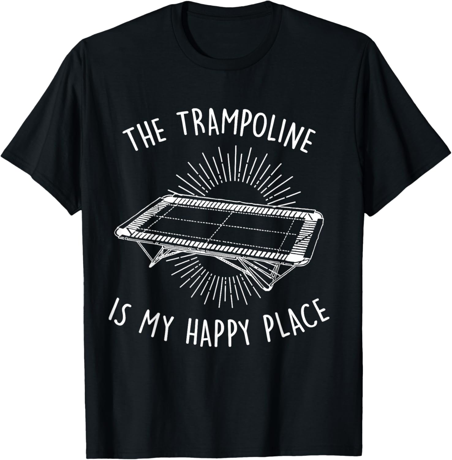 The Trampoline Is My Happy Place Kids Trampoline Apparel | Top Conversion Title | Aesthetic Casual Look