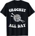 Crochet All Day Yarn Lovers Fun Knitting Yarn Supply | Premium Quality | Best Seller Choice