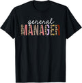 General Manager Leopard Print Funny Appreciation Apparel Premium Print US Top Pick