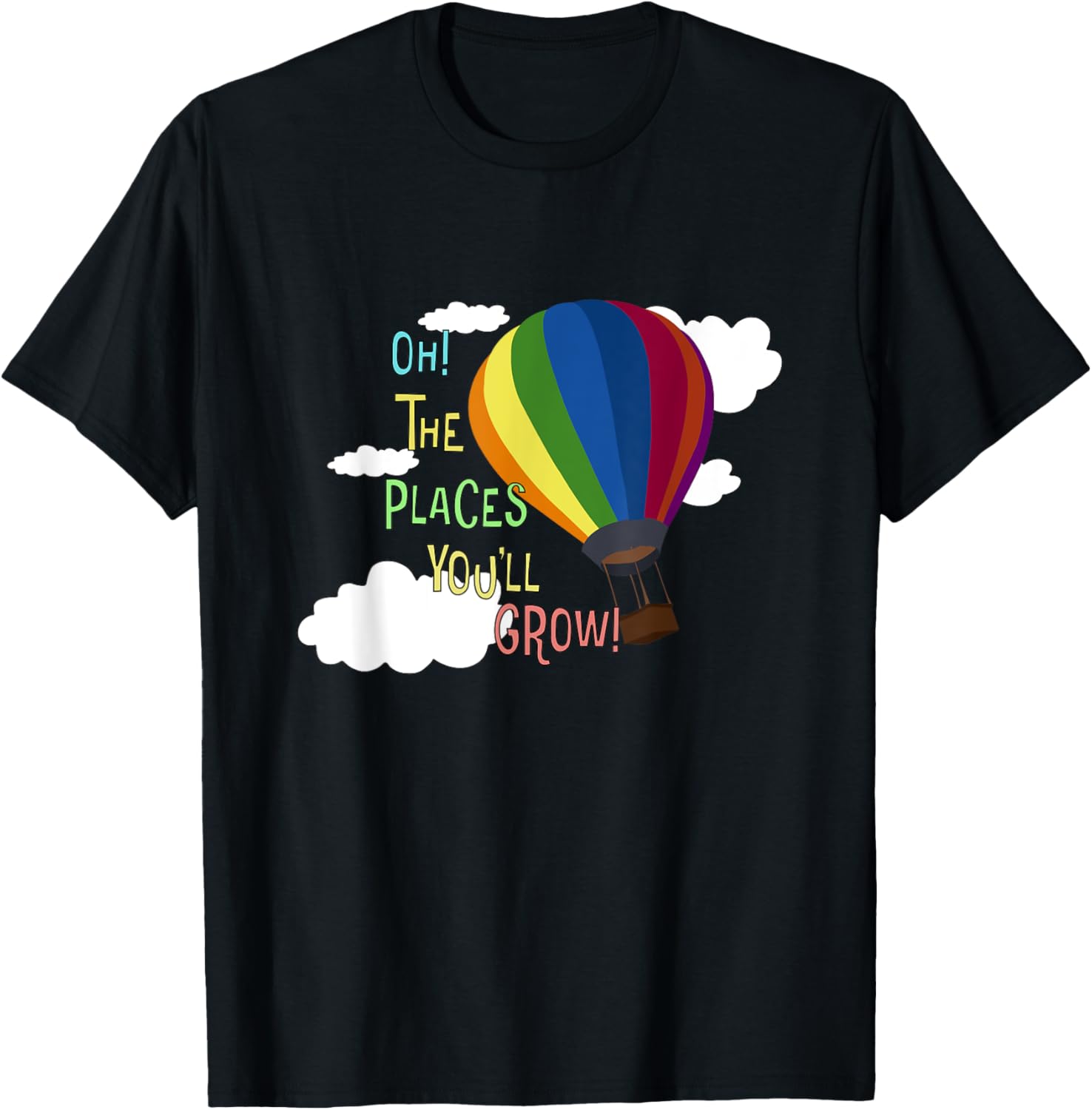 Hot Air Balloon Balloons Ballooning Place You Will Grow Apparel | Google Shopping Optimized | Aesthetic Casual Look