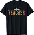 Latin Teacher Life Leopard Educator Appreciation T Shirt for Men Women T Shirt High Search Demand Fan Favorite