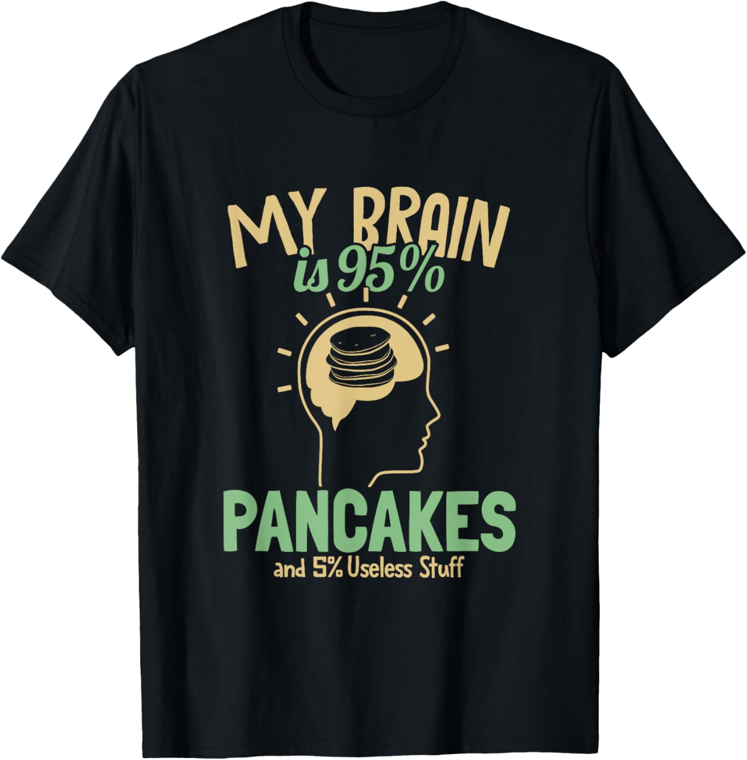 My Brain is 95 Pancakes Recipes Griddlecake Pancake Maker Apparel | Trending 2025 | Aesthetic Fit