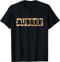 Funny Aubree Leopard Print Personalized Name Aubree Apparel Comfort Fit Best Seller Look