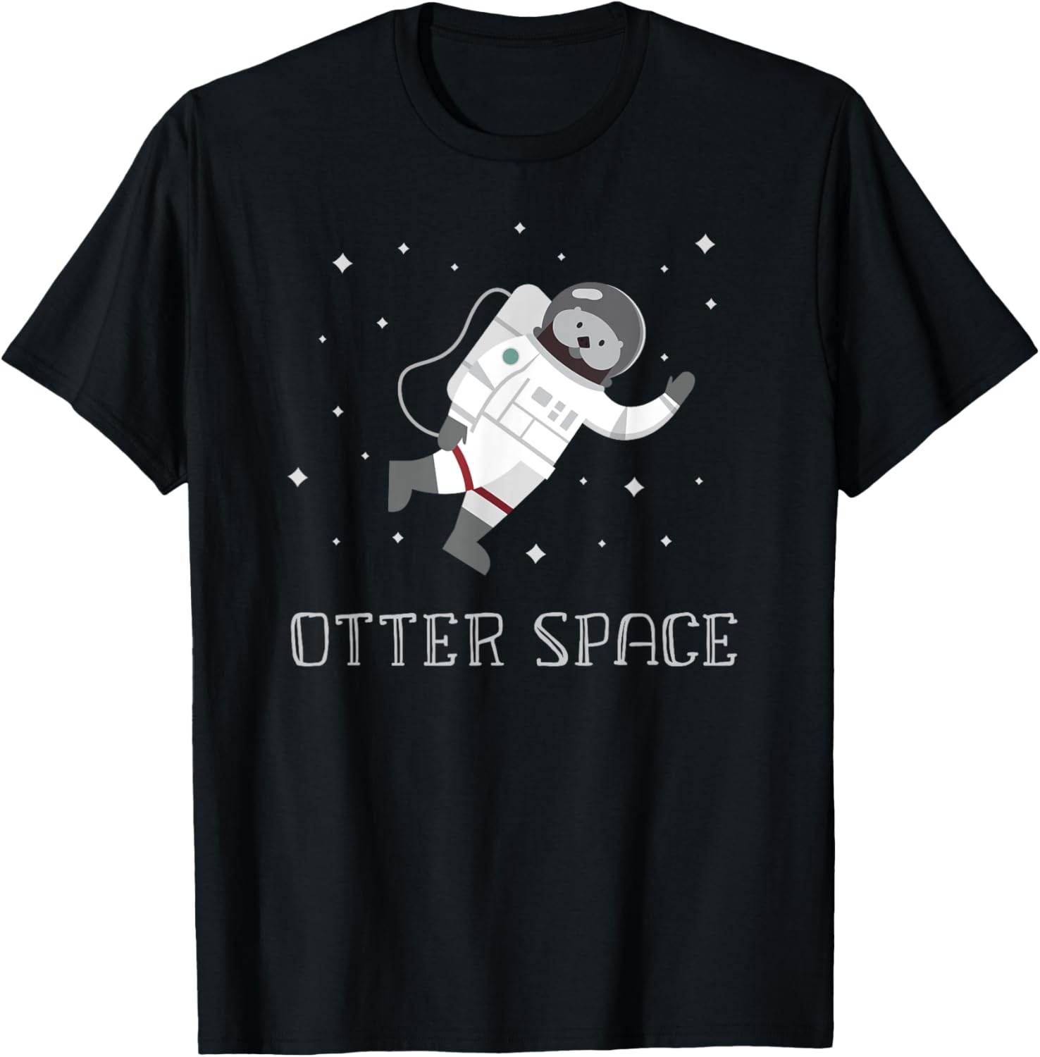 Otter Space Funny Astronaut Shirt Cute Pun tShirt kids women T-Shirt | US Viral Pick | High CTR Boost