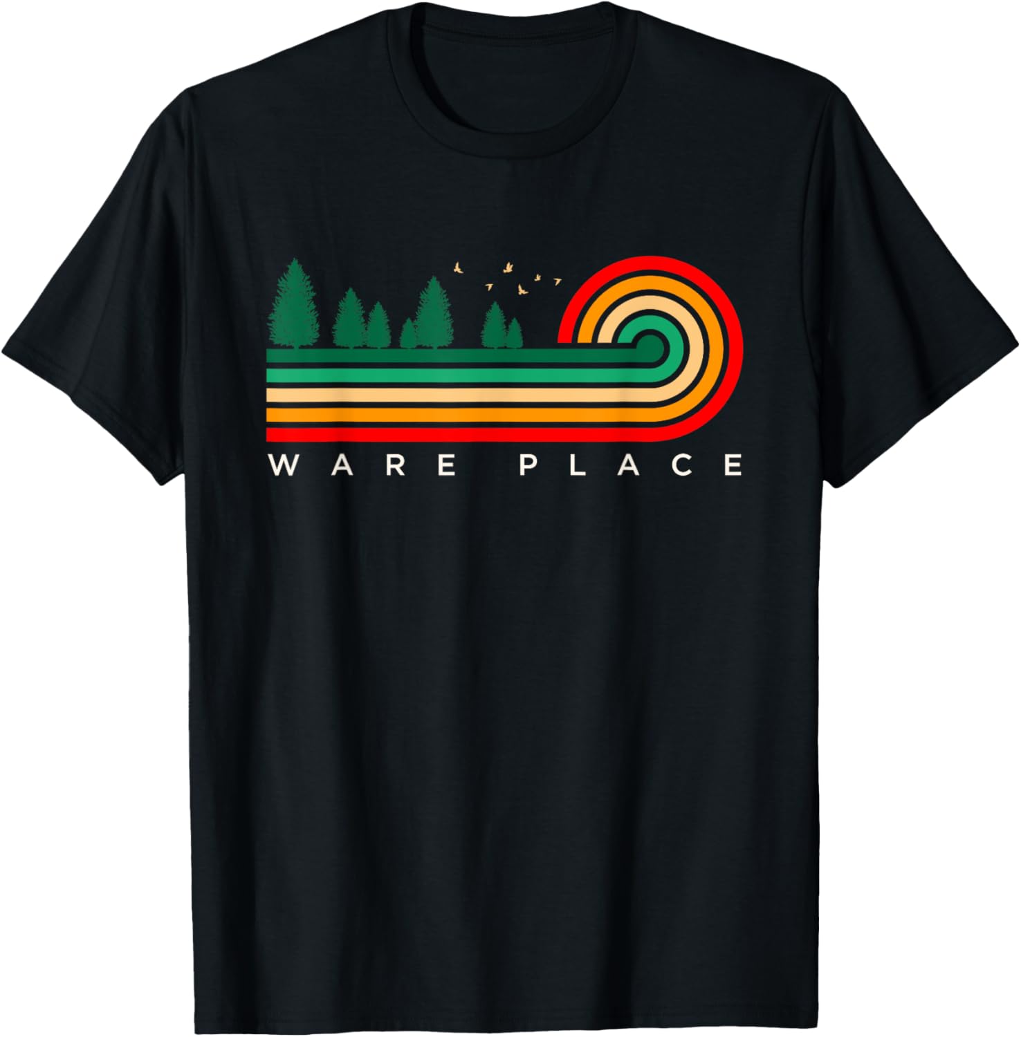 Evergreen Vintage Stripes Ware Place, South Carolina Apparel | Google Shopping Optimized | Top Rated Comfort